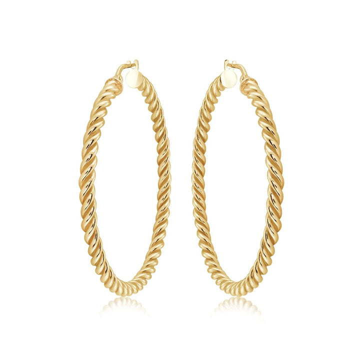 Miss Mimi Large Twist Hoop Earrings | ORLY Jewellers | Sterling Silver
