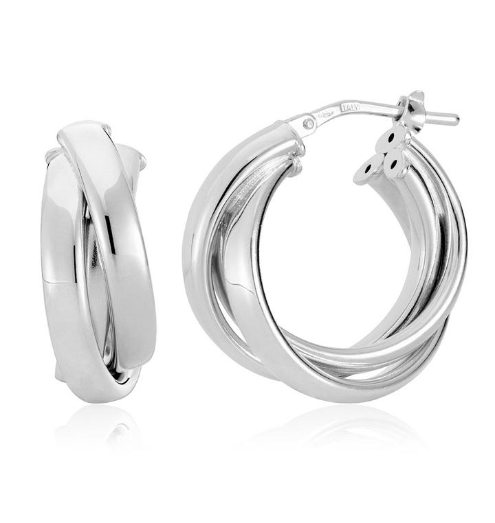 Miss Mimi Small Criss Cross Hoops