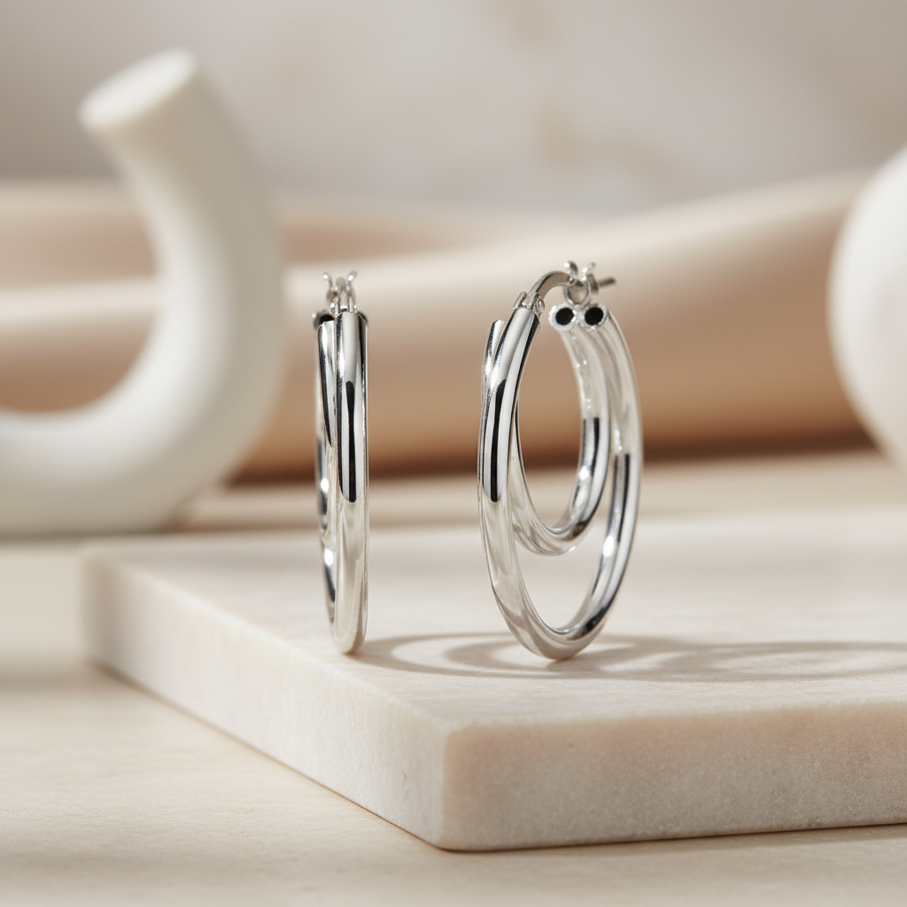 Miss Mimi Double Hoop Earrings