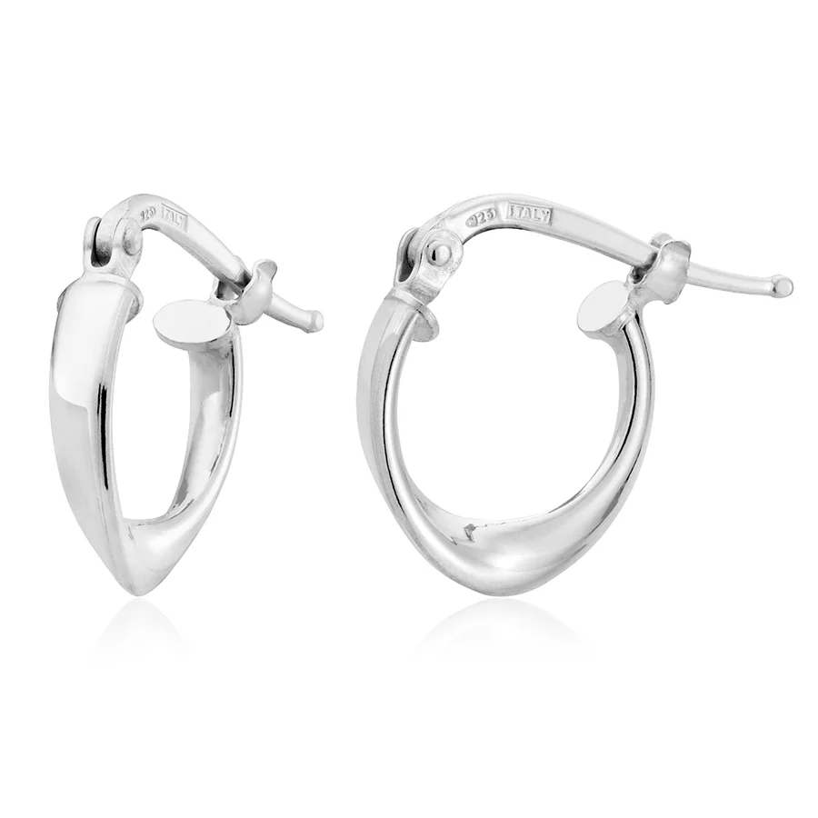 Miss Mimi Mini Curved Oval Earrings