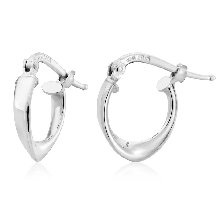 Miss Mimi Mini Curved Oval Earrings