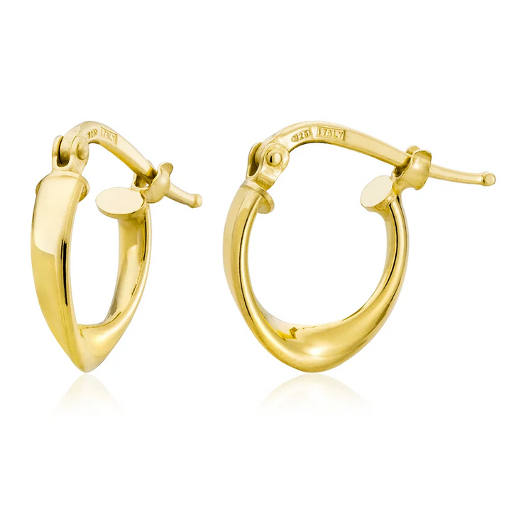 Miss Mimi Mini Curved Oval Earrings