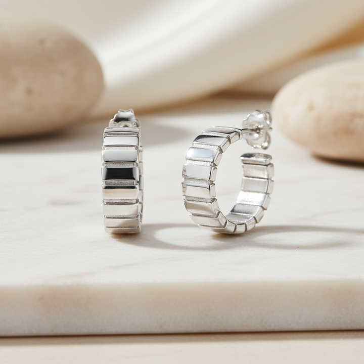 Miss Mimi Small Groove Hoops