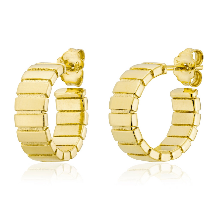 Miss Mimi Small Groove Hoops