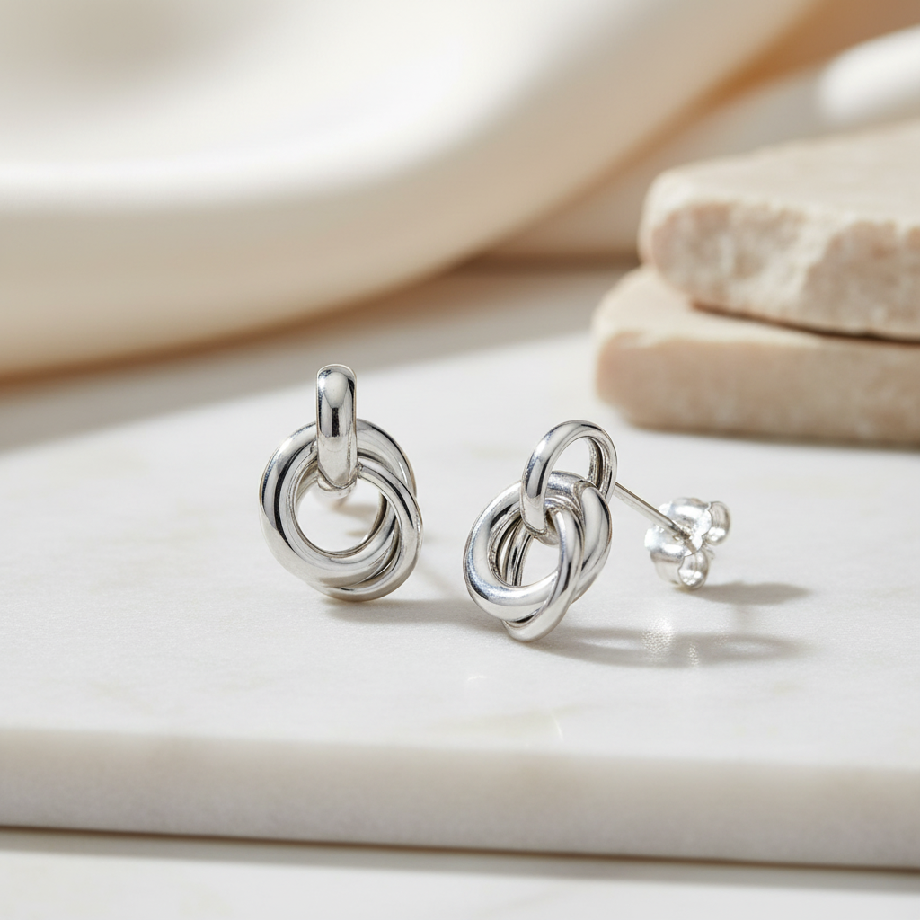 Miss Mimi Small Double Circle Earrings