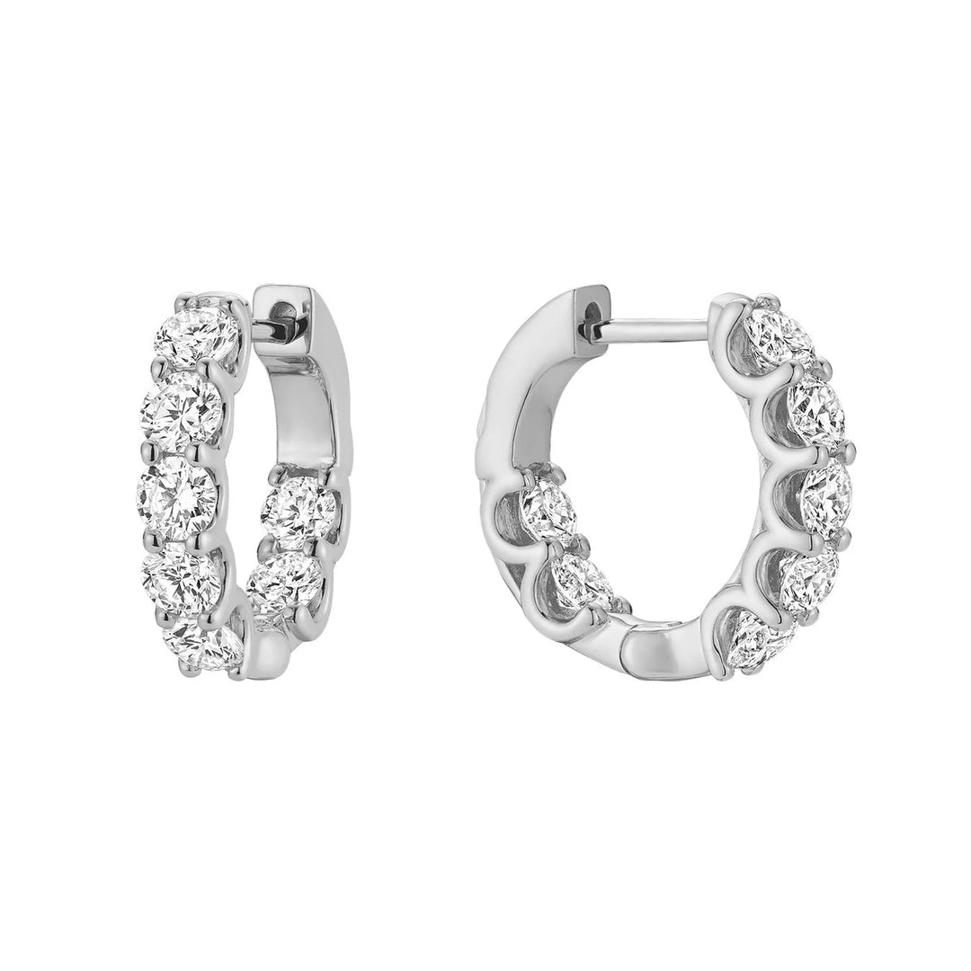 In &amp; Out Huggie Lab Grown Diamond Earrings