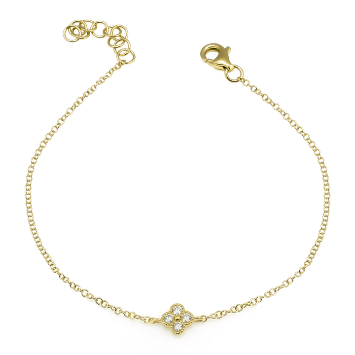Diamond Clover Bracelet