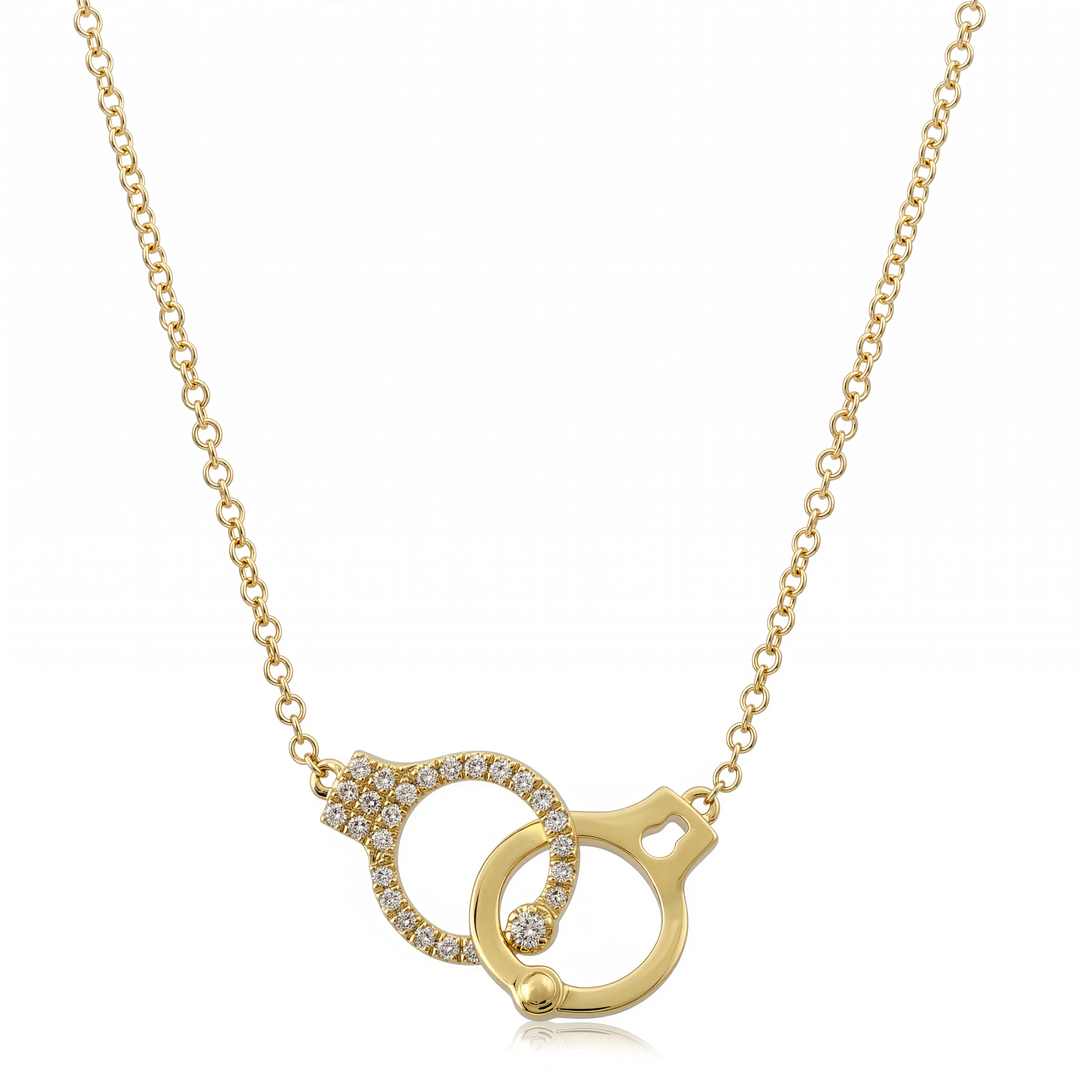 Handcuff Diamond Necklace