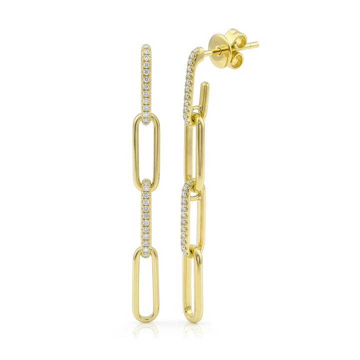 Diamond Link Earrings
