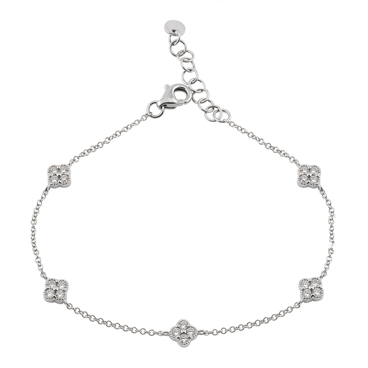 Small Clover Diamond Bracelet