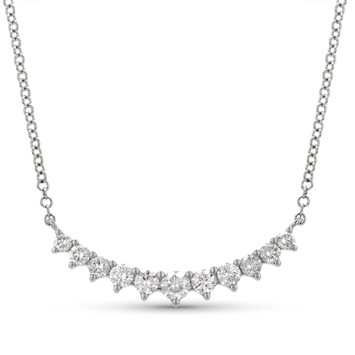 Graduated Bar Diamond Necklace