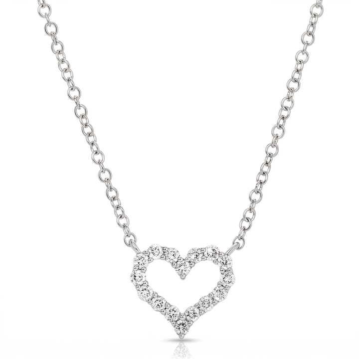 Open Heart Diamond Necklace