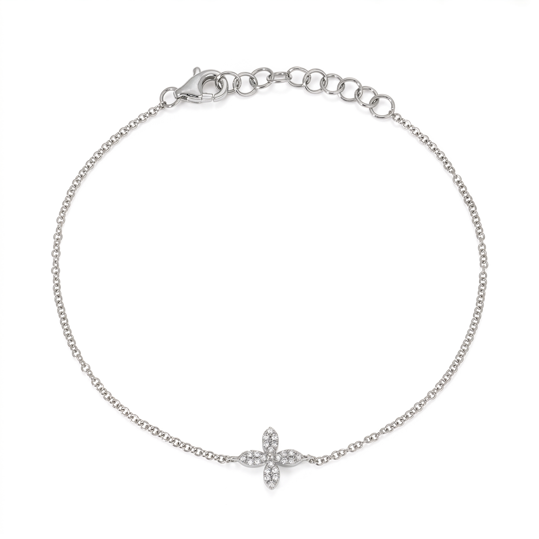 Diamond Flower Bracelet