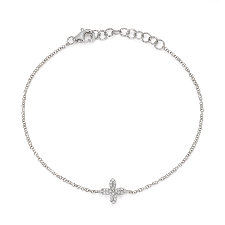 Diamond Flower Bracelet