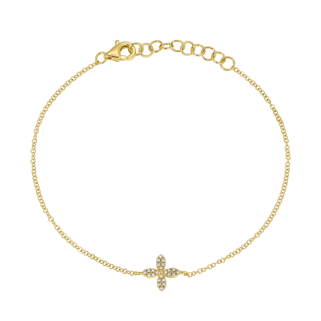 Diamond Flower Bracelet