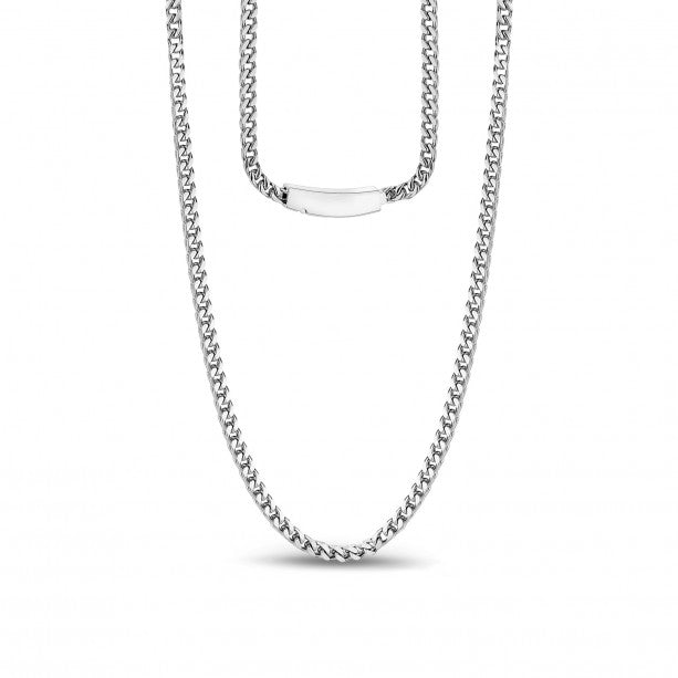 A.R.Z Steel 3mm Franco Link Necklace | Stainless Steel | ORLY Jewellers