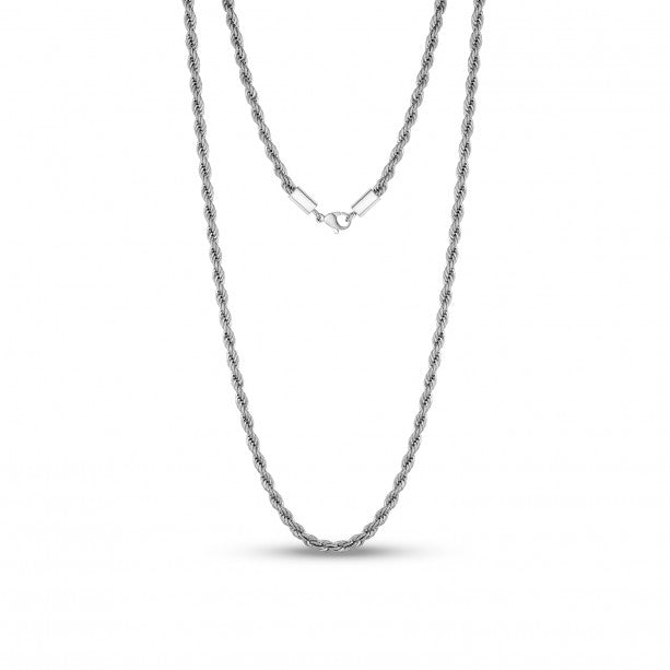 A.R.Z Steel 4mm Rope Chain | Stainless Steel | ORLY Jewellers