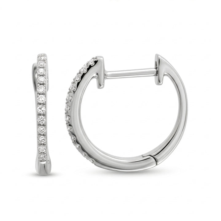Diamond Huggie Earrings