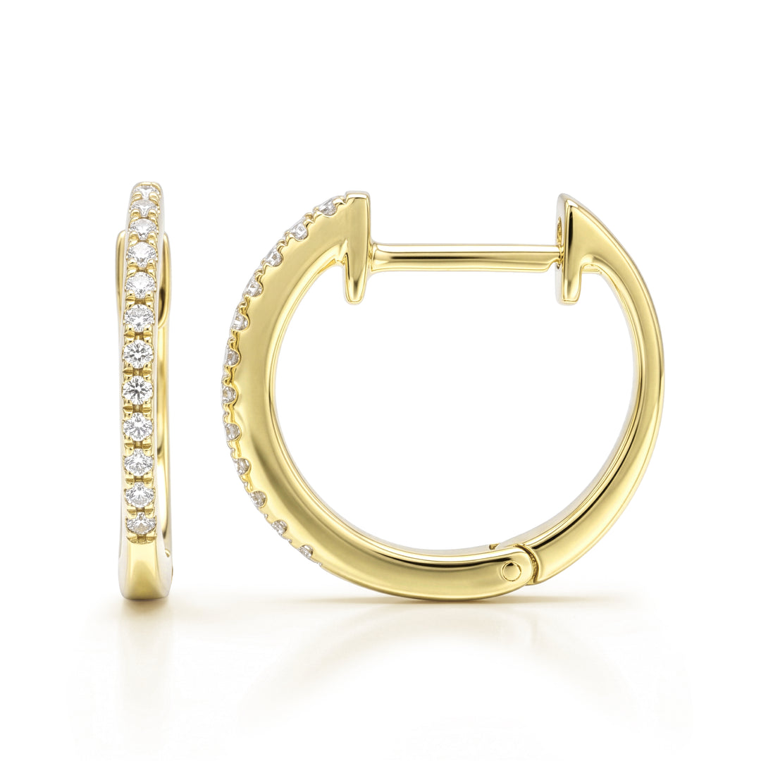 Diamond Huggie Earrings