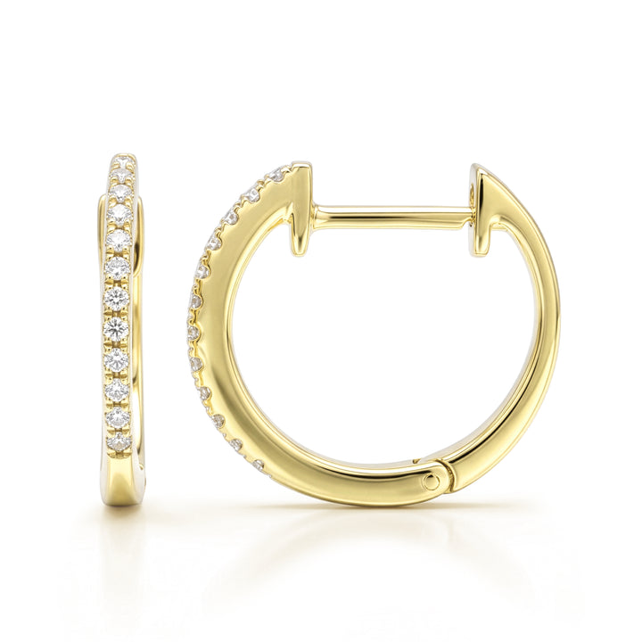 Diamond Huggie Earrings