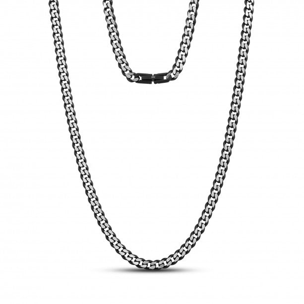 A.R.Z Steel 5mm Cuban Link Necklace | Stainless Steel | ORLY Jewellers