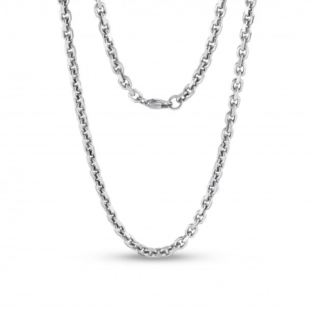 A.R.Z Sterling Steel 5mm Diamond Cut Anchor Chain | ORLY Jewellers
