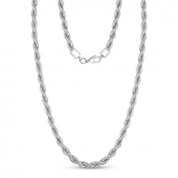 A.R.Z Steel 5mm Rope Chain | Stainless Steel | ORLY Jewellers
