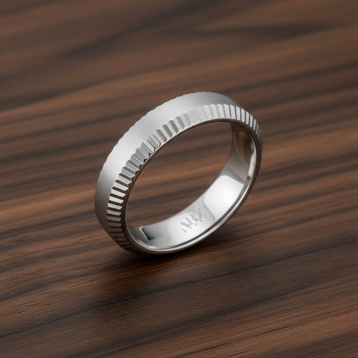 ARZ Steel Anneau plat en acier de 6 mm avec bords biseautés