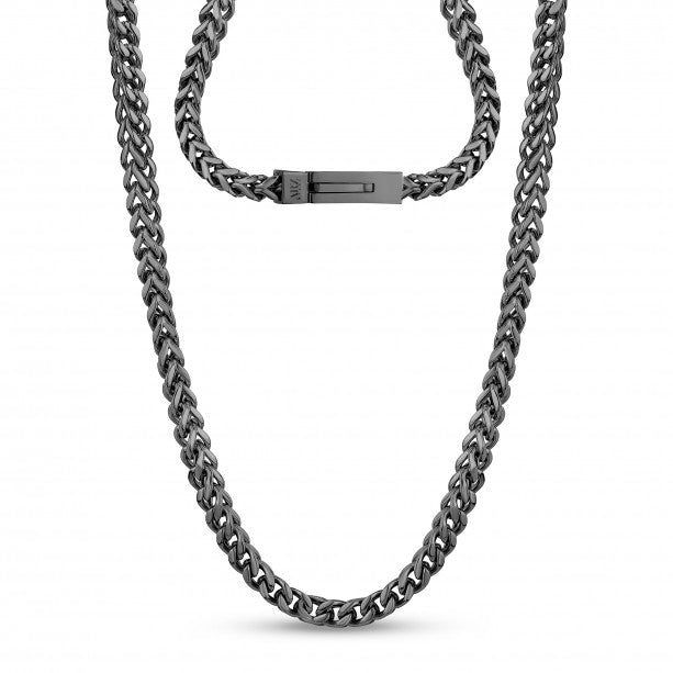 A.R.Z Steel 6mm Franco Link Necklace | Stainless Steel | ORLY Jewellers