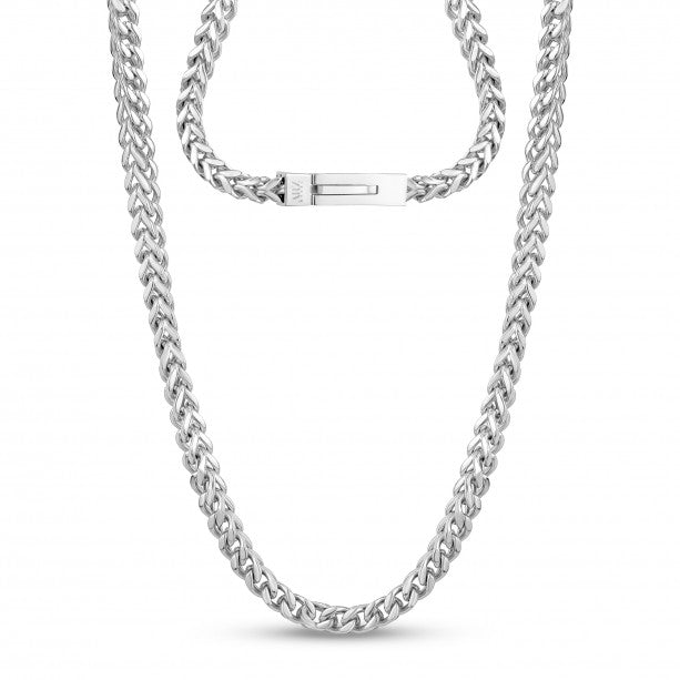 A.R.Z Steel 6mm Franco Link Necklace | Stainless Steel | ORLY Jewellers