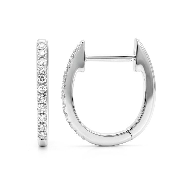 Diamond Huggie Earrings