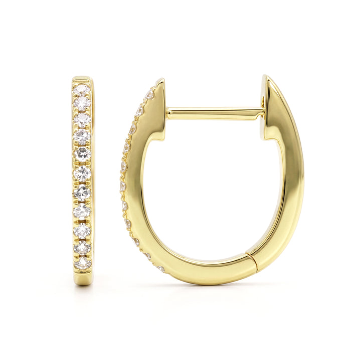 Diamond Huggie Earrings