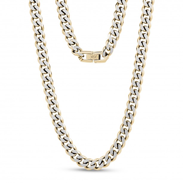 A.R.Z Steel 8mm Cuban Link Necklace | Stainless Steel | ORLY Jewellers