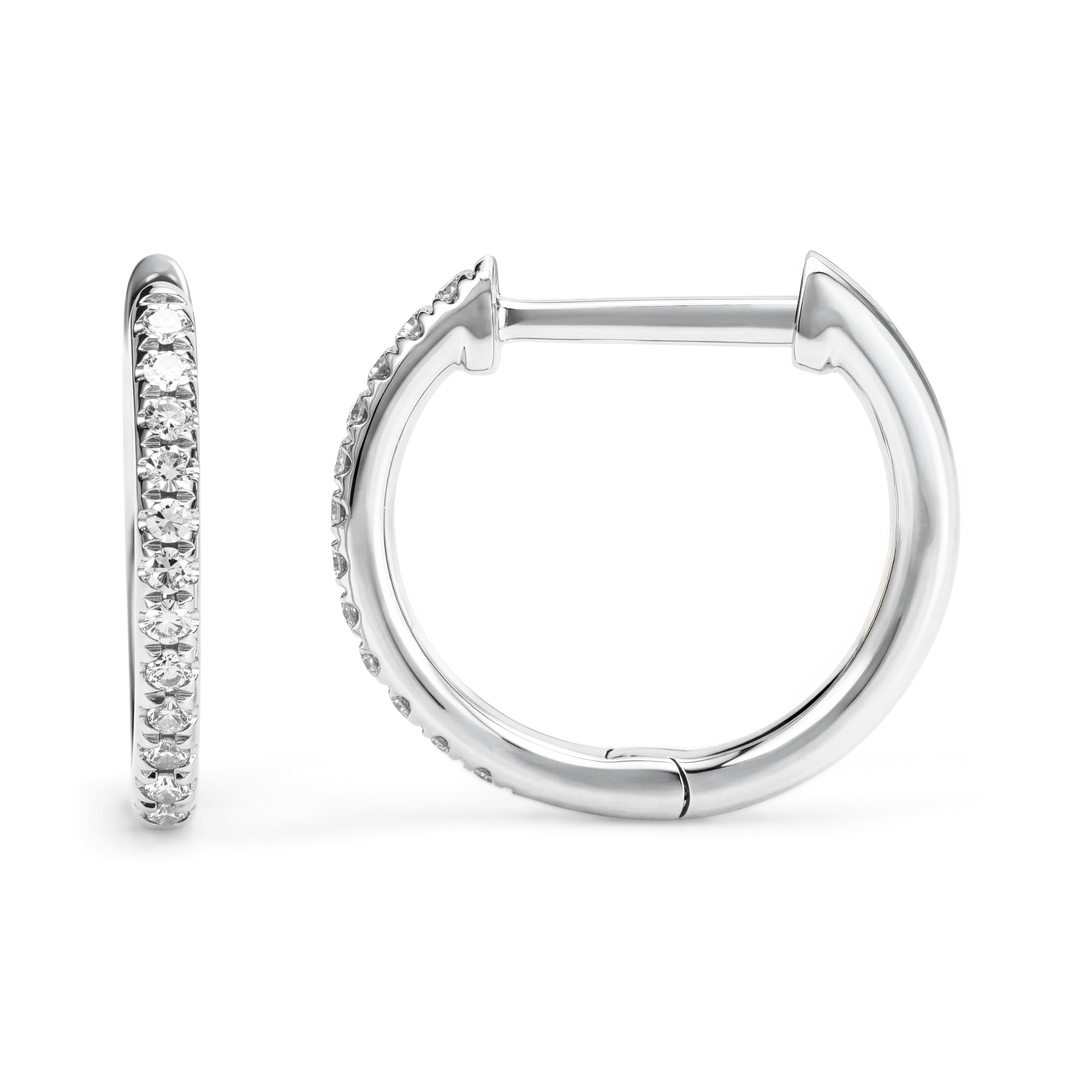 Diamond Huggie Earrings
