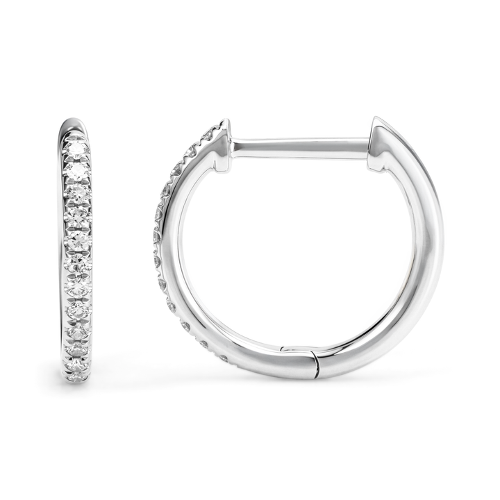 Diamond Huggie Earrings