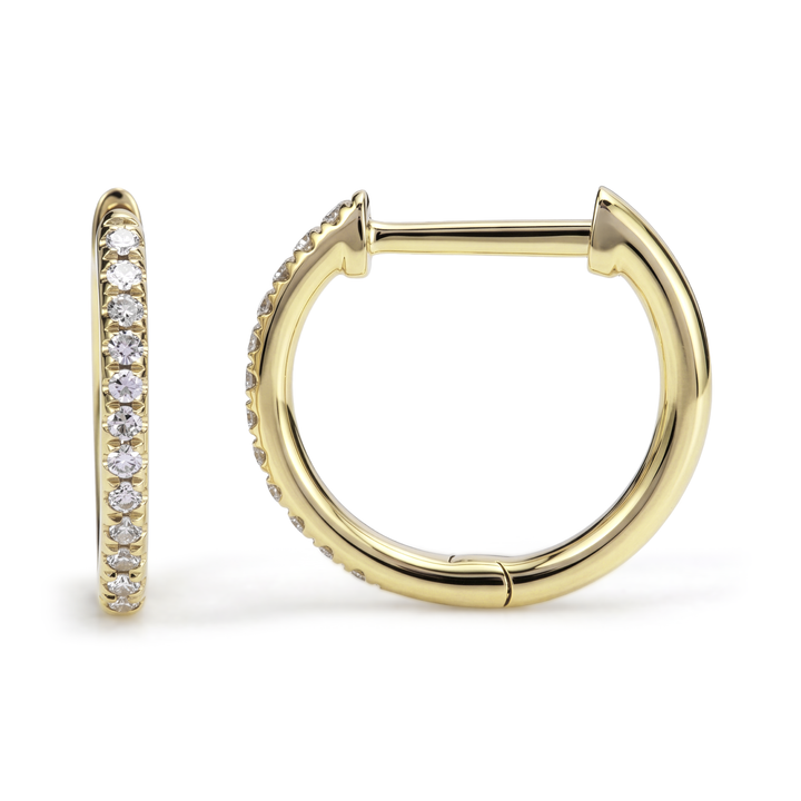 Diamond Huggie Earrings