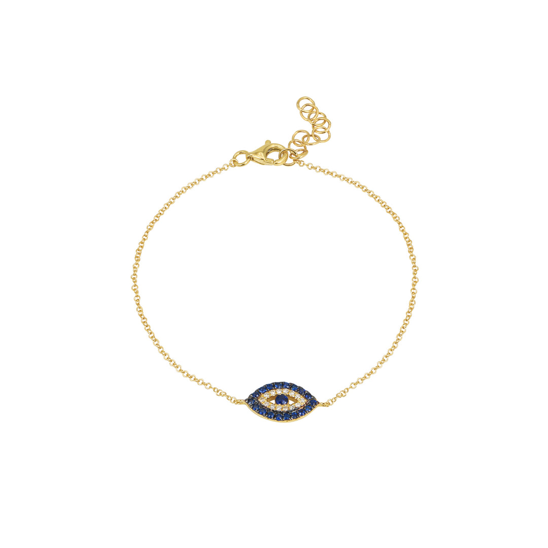 Sapphire Evil Eye Bracelet