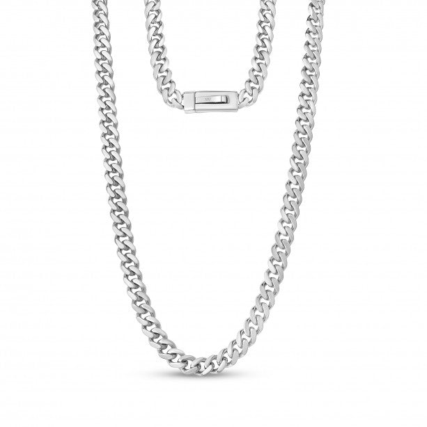 A.R.Z Steel 9mm Cuban Link Necklace | Stainless Steel | ORLY Jewellers