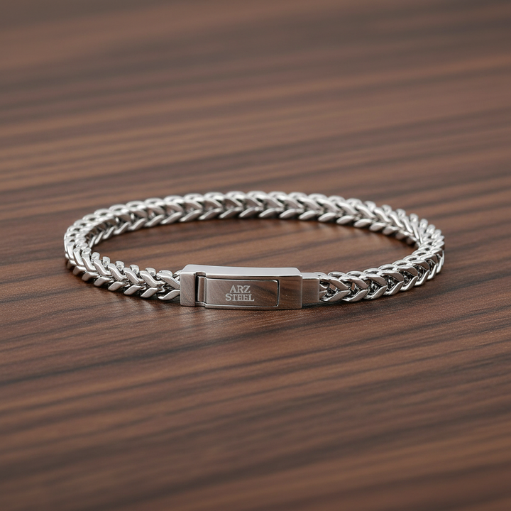 A.R.Z Steel Franco Link Bracelet 4mm