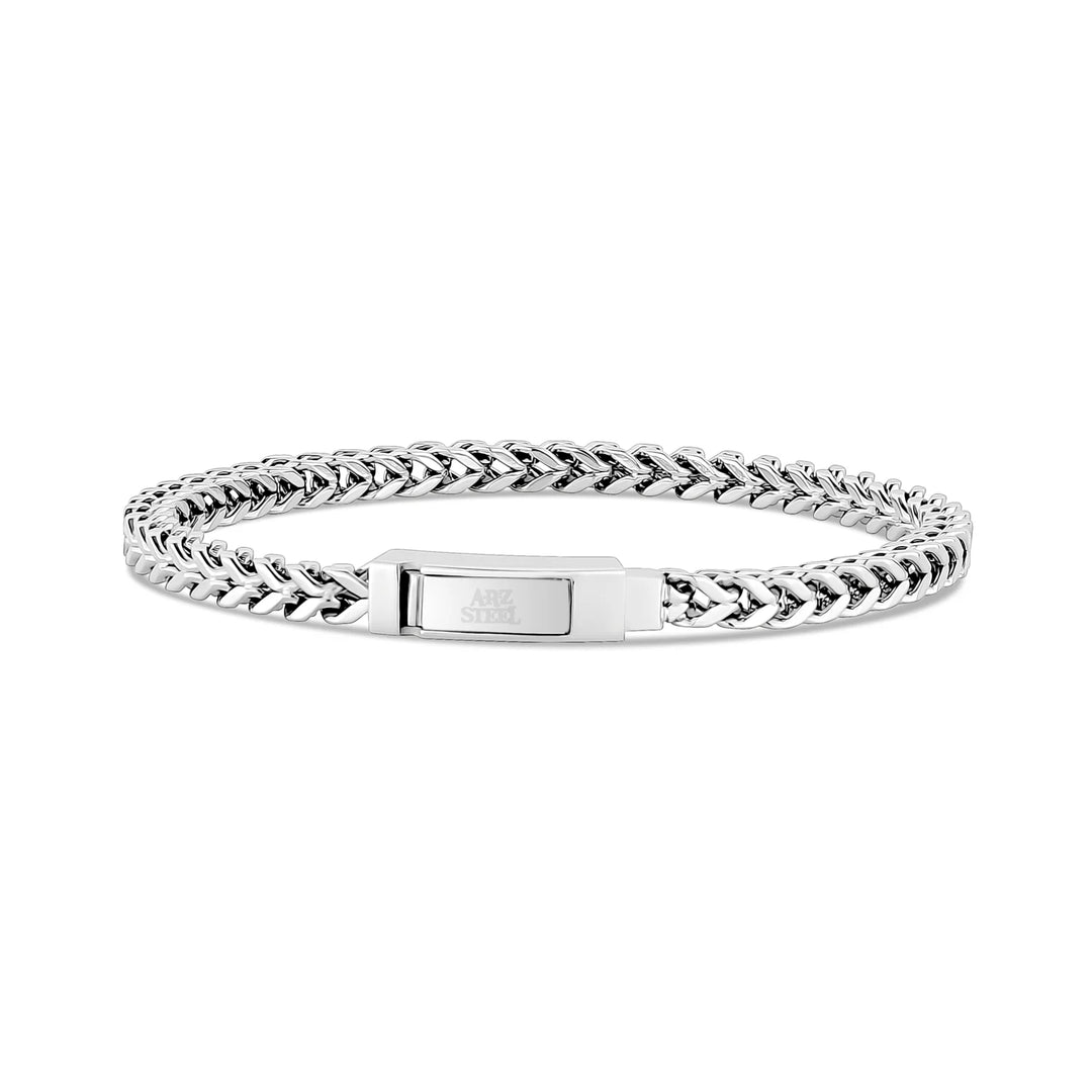 A.R.Z Stainless Steel Franco Link Bracelet 4mm - ORLY Jewellers Canada