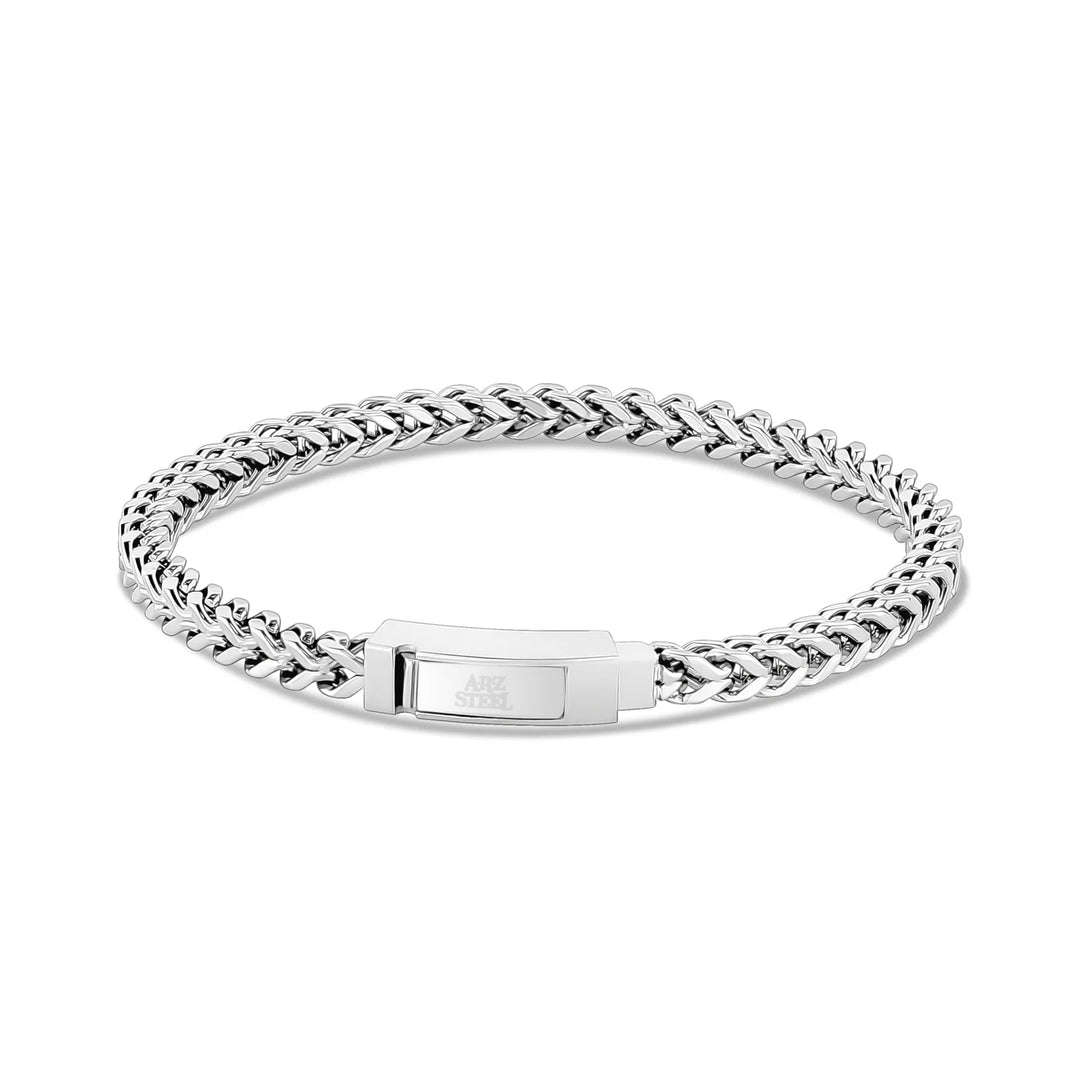 A.R.Z Stainless Steel Franco Link Bracelet 4mm - ORLY Jewellers Canada
