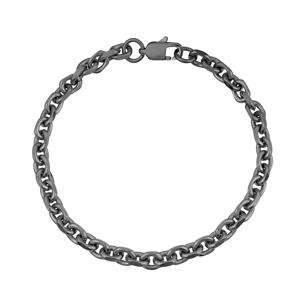 A.R.Z Stainless Steel Anchor Link Bracelet 5mm - ORLY Jewellers Canada