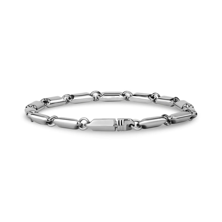 A.R.Z Stainless Steel Solid Domed Link Bracelet - ORLY Jewellers