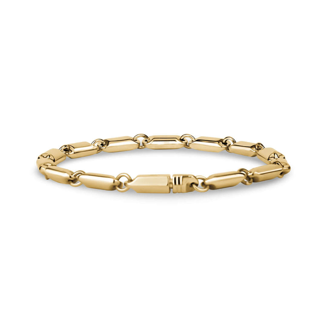 A.R.Z Stainless Steel Solid Domed Link Bracelet - ORLY Jewellers