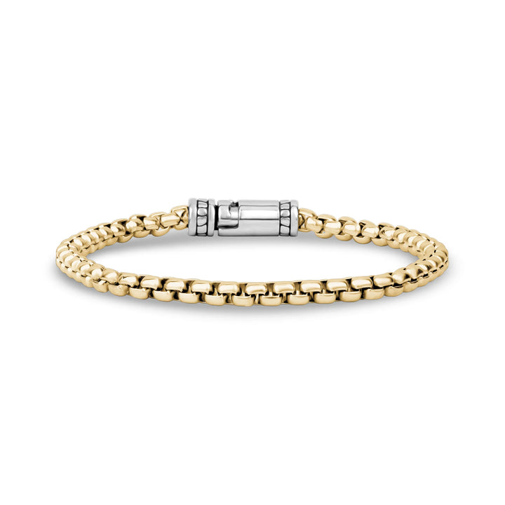 A.R.Z Steel Round Box Link Bracelet (4MM) - ORLY Jewellers Canada