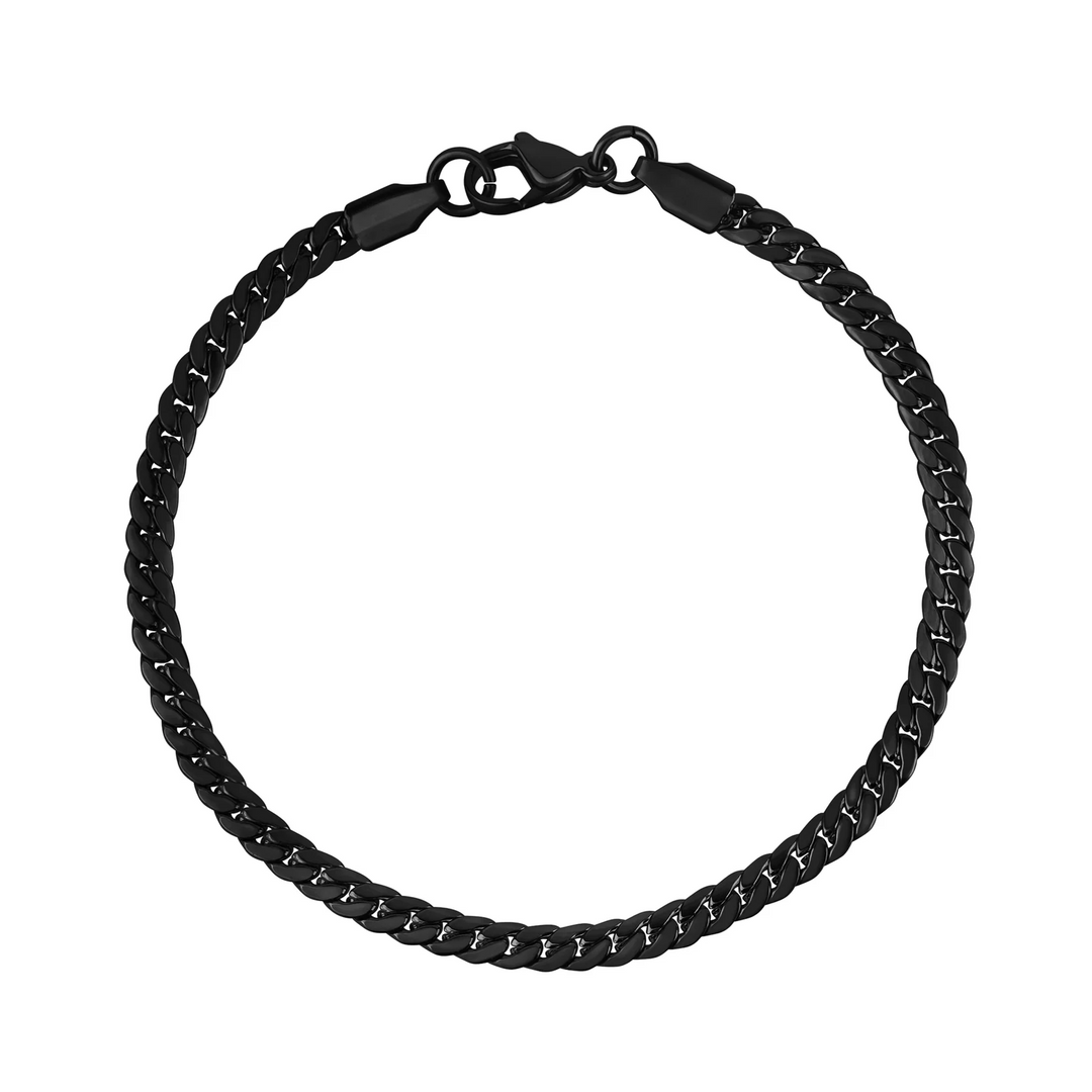A.R.Z Steel Miami Cuban Link Bracelet 3.8mm
