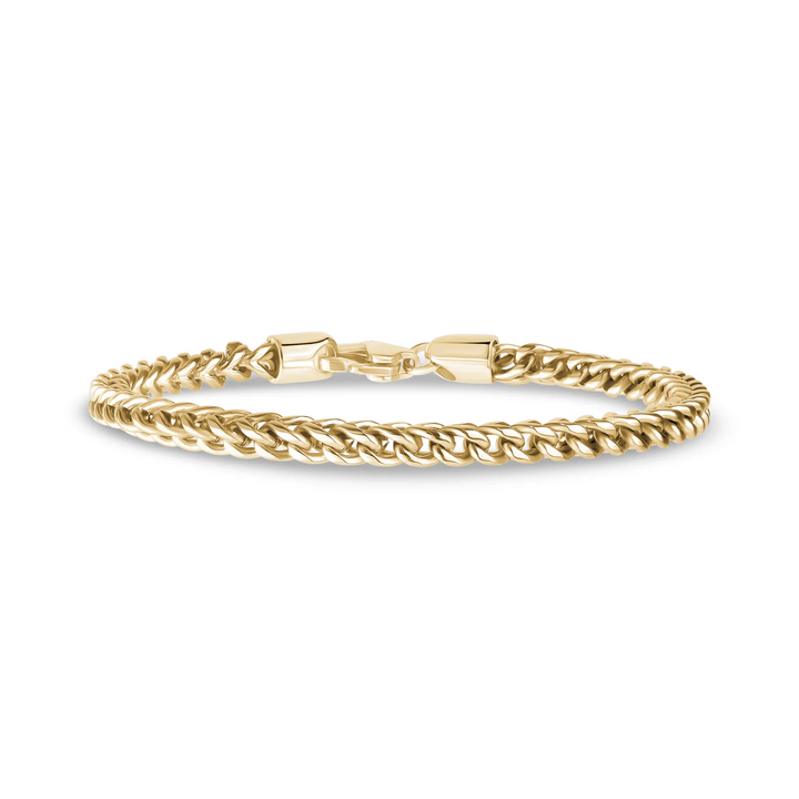 A.R.Z Steel Classic Franco Link Bracelet 4mm