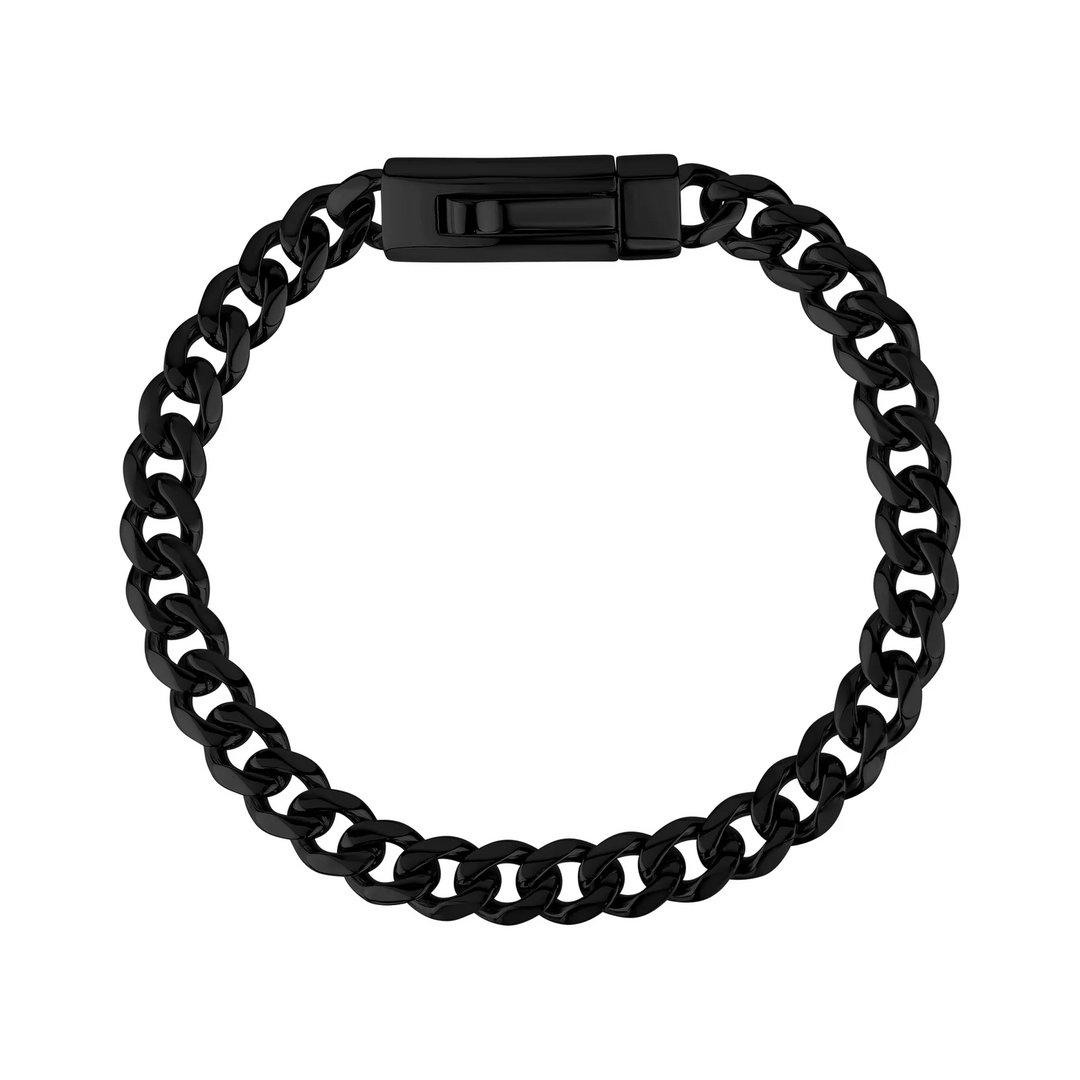 A.R.Z Steel Cuban Link Bracelet 7mm