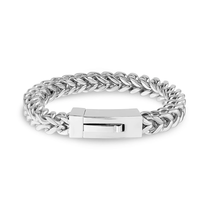 A.R.Z Steel Franco Link Bracelet 8mm