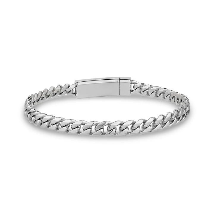 A.R.Z Steel Cuban Link Bracelet 5mm